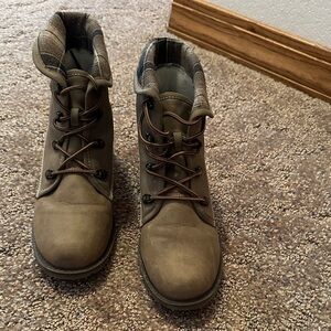 Women's Brown Sporto Lace Up Boots